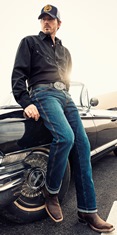 Chemise   western BLACK EAGLE