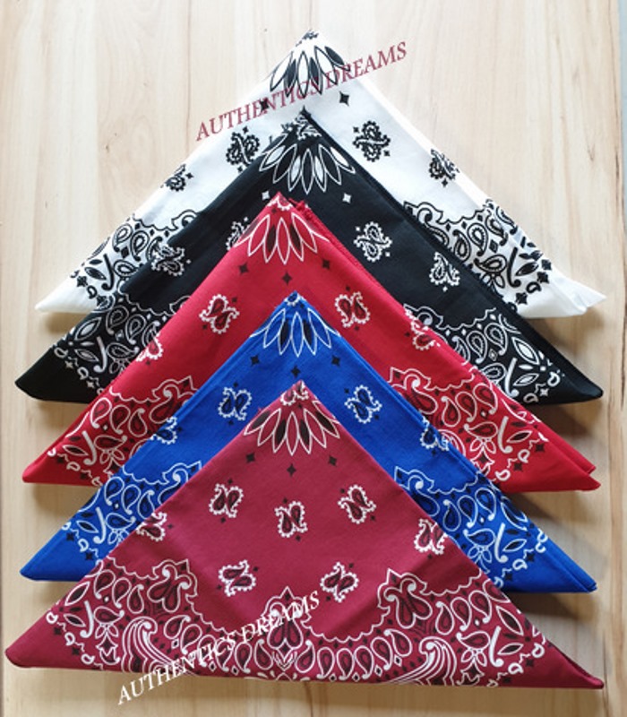 Bandana PAISLEY existe en plusieurs couleurs MADE IN USA