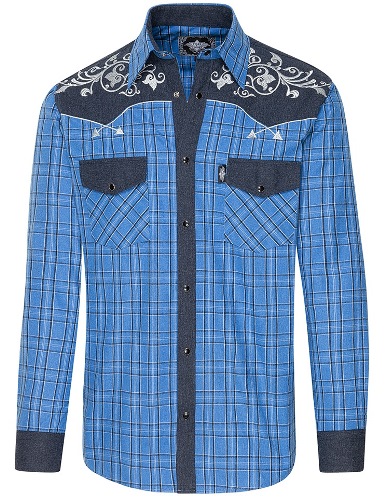 Chemisier western Homme FINLEY carreaux Marque Stars Stripes