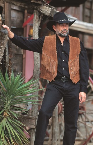 gilet sans manche western