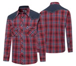 Chemise   western HANK RED