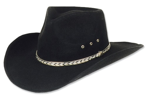 Chapeau Cowboy KANSAS Noir 
