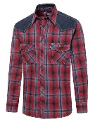 Chemise   western HANK RED