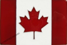 Boucle de ceinture Drapeau CANADIEN T031