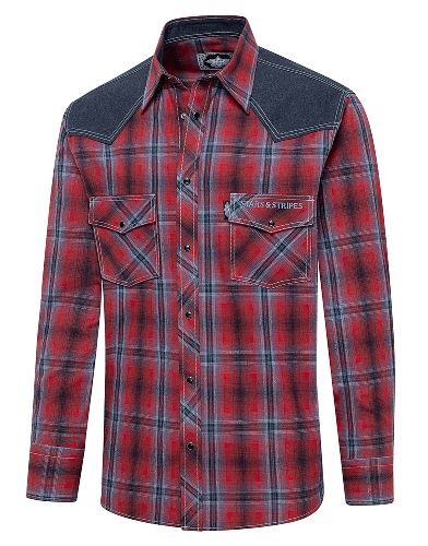 Chemise   western HANK RED