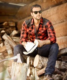 Chemise  Country LUMBER JACK ROUGE