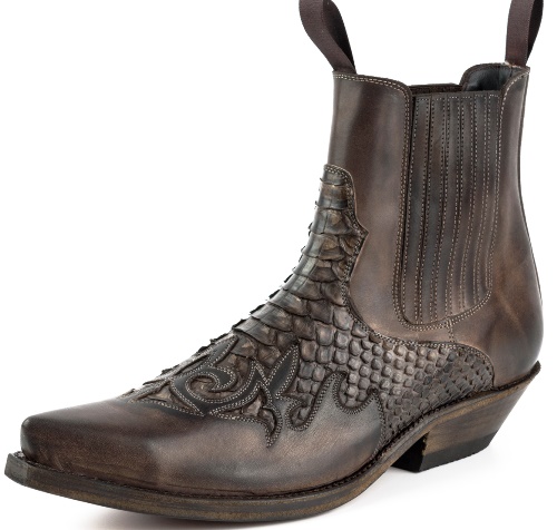 Boots MAYURA Homme ROCK-2500 PYTHON MARRON 302