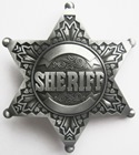 Etoile SHERIFF GU044 Argentée